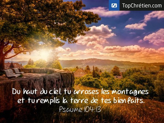Psaume 104:13