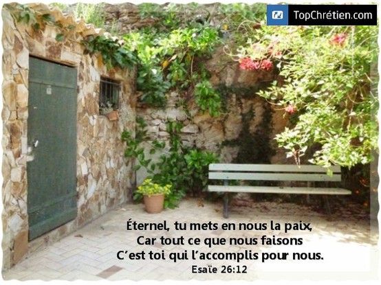 Esaïe 26:12