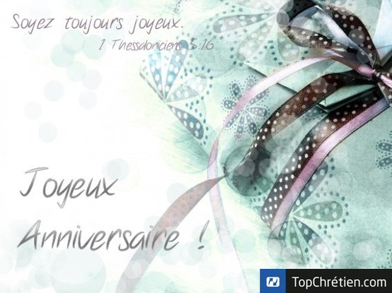 Joyeux anniversaire