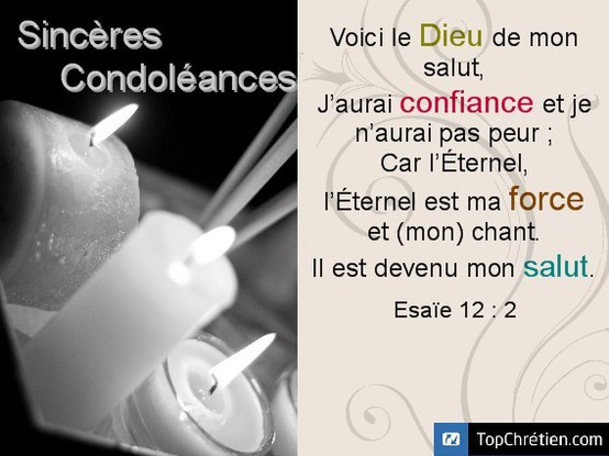 sincères condoléances