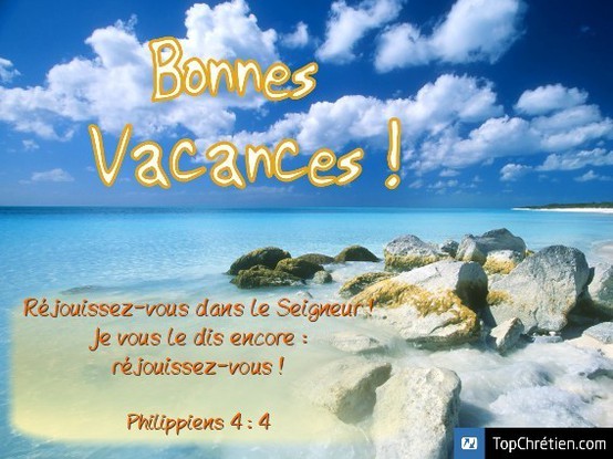 Bonnes Vacances