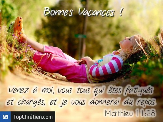 Bonnes vacances