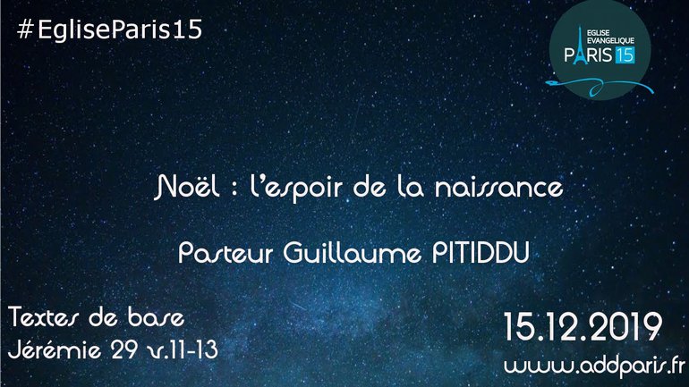 "Noël : l’espoir de la naissance"