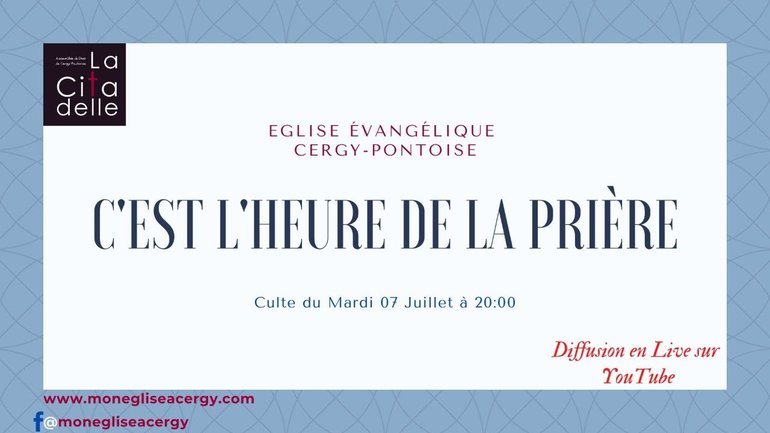 De la croix [se renier soi-même] à la gloire - Réunion de prière du mardi 7 juillet