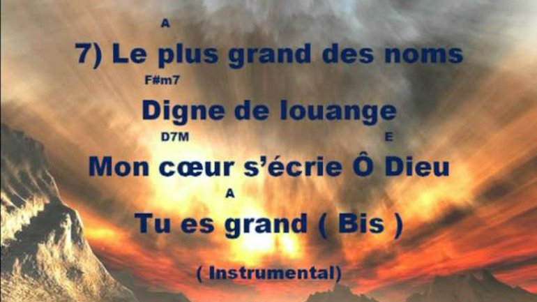 Combien Dieu est grand (instrumental)