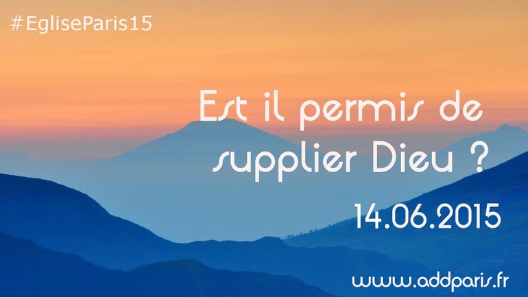 Gabriel Oleko - Est il permis de supplier Dieu