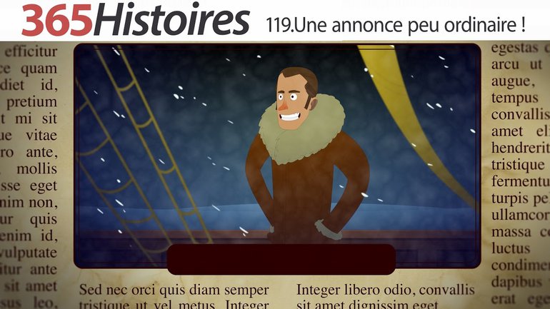 119. Une annonce peu ordinaire !