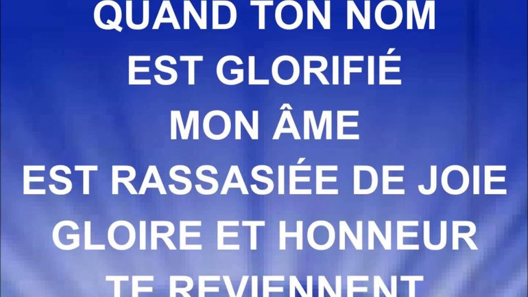Gloire et honneur - Paul Baloche - Paroles