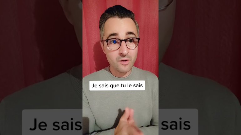 Je sais que tu le sais... et que je l'ai déjà dit 😅