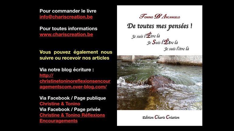 Tonino D'Arcangelo : Présentation du livre " De toutes mes pensées ! "