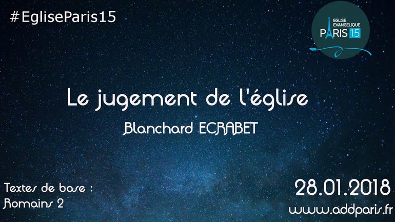 Le jugement de l'église - Blanchard ECRABET